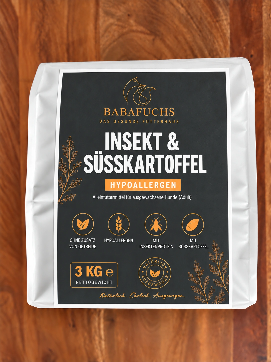 BabaFuchs Insekt & Süßkartoffel – 3-kg-Packung