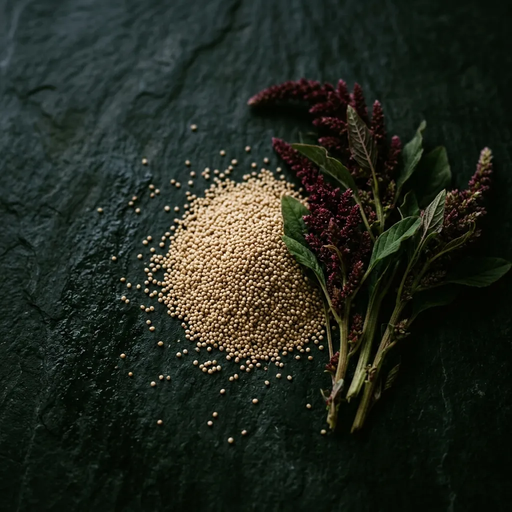 Amaranth als Zutatenmotiv