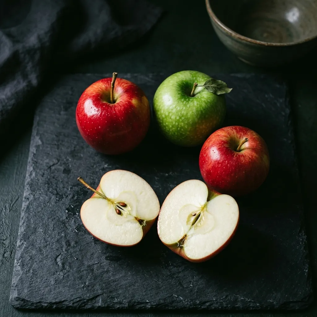 Apfel als Bestandteil des Snacks