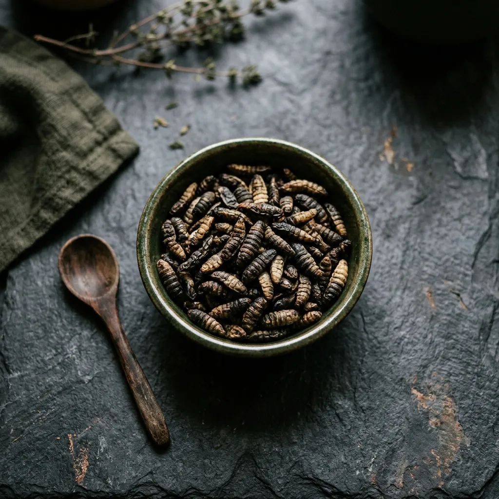 Insektenprotein als Zutatenmotiv